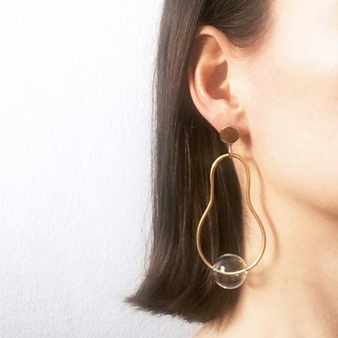 HOURGLASS EARRINGS - GOLD